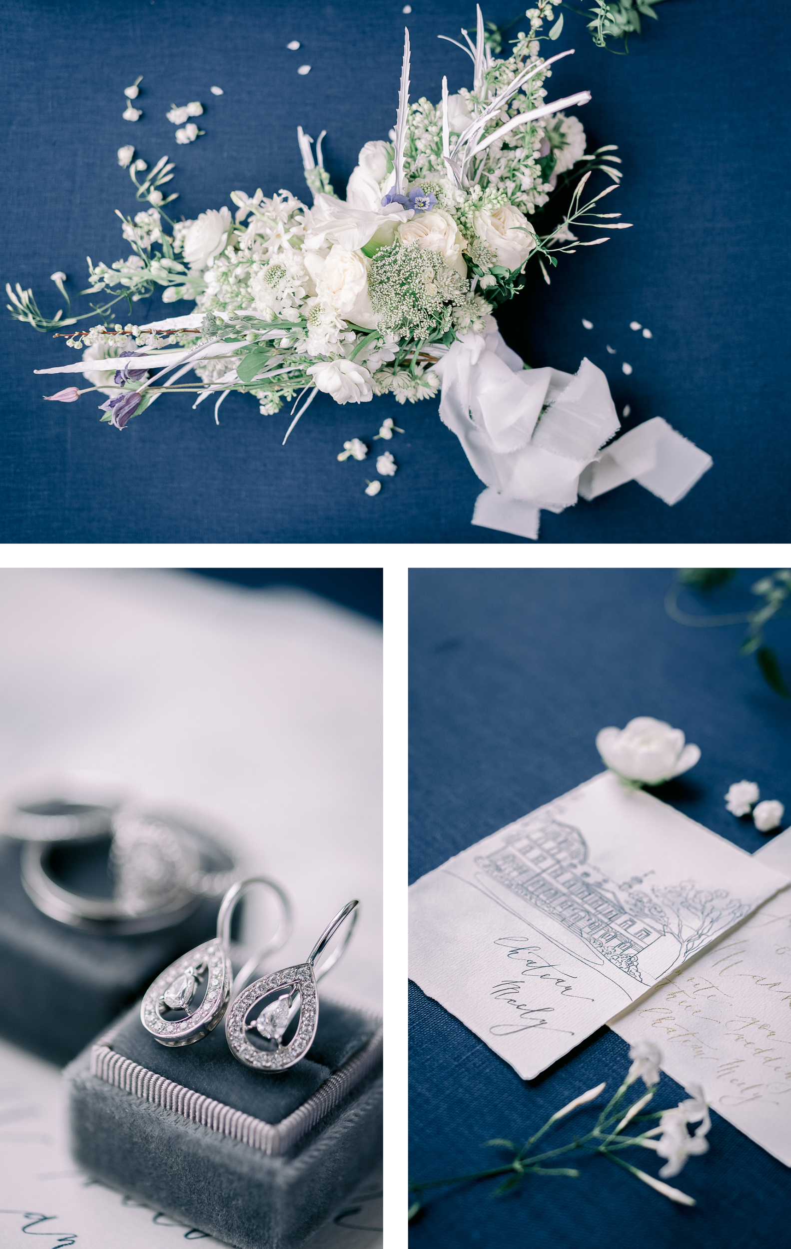 Inspiration mariage hiver au chateau Mcely