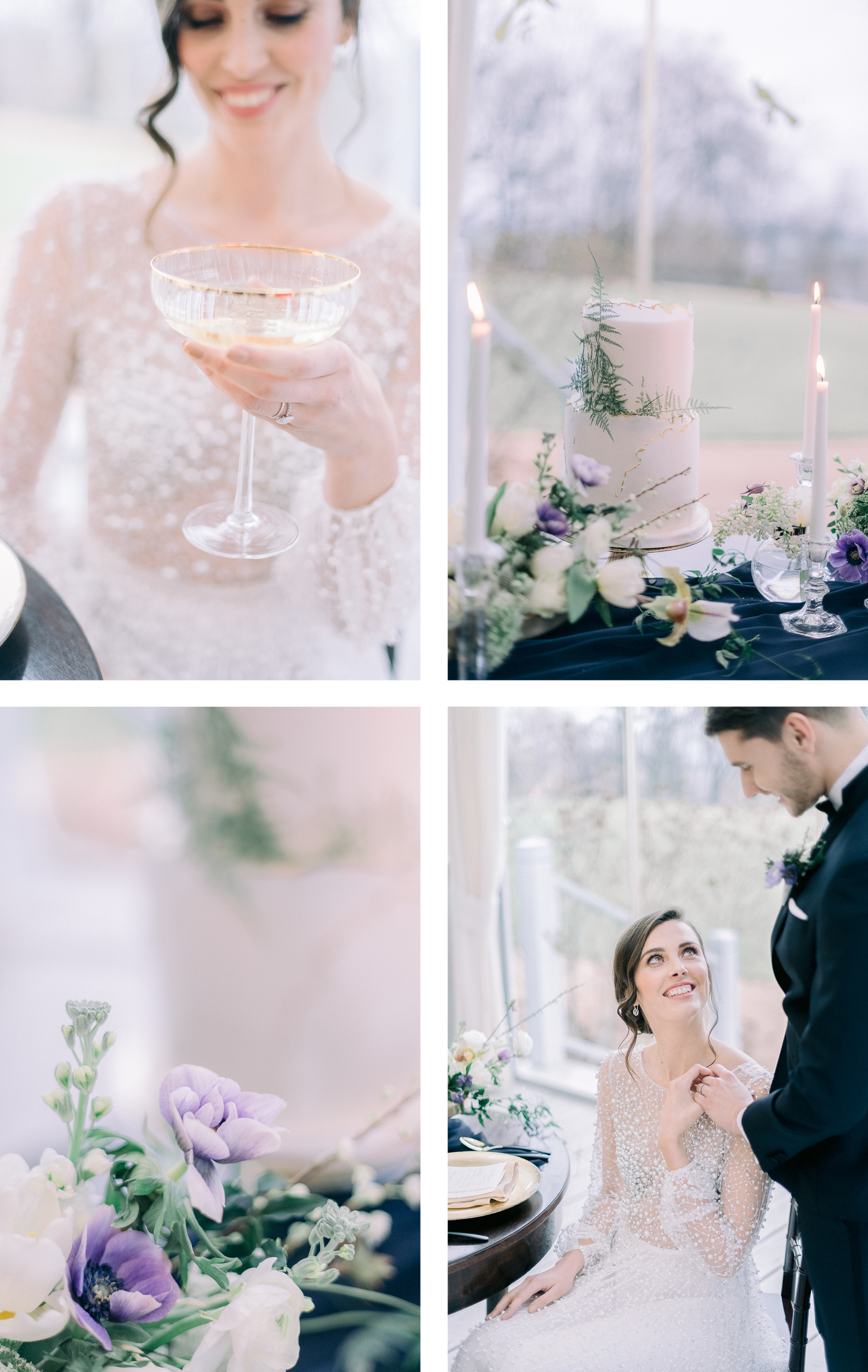 Inspiration mariage hiver au chateau Mcely