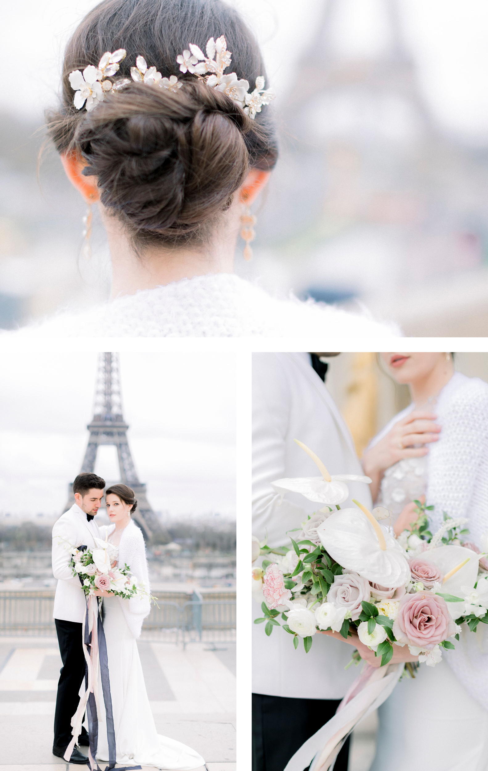 Shooting mariage éditorial à paris