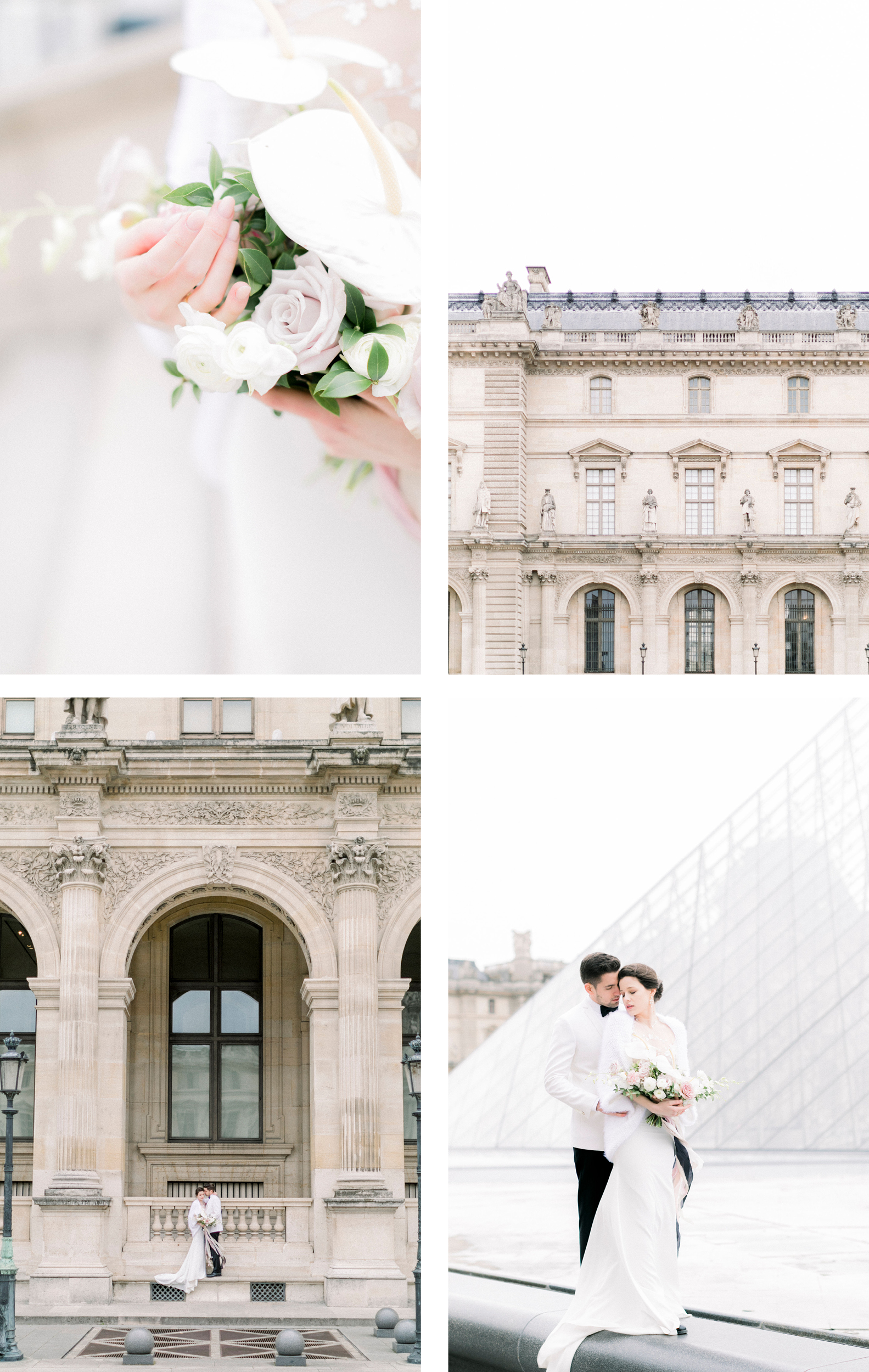 Mariage intime au cœur de la capitale  Le Louvre