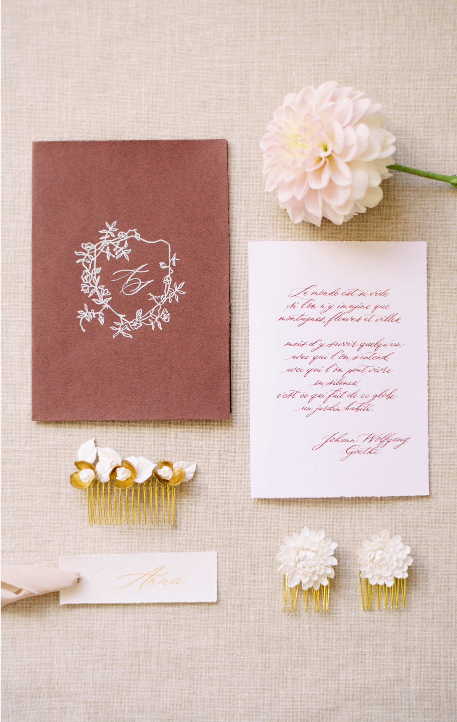 Papeterie mariage calligraphie adore blog mariage fine art