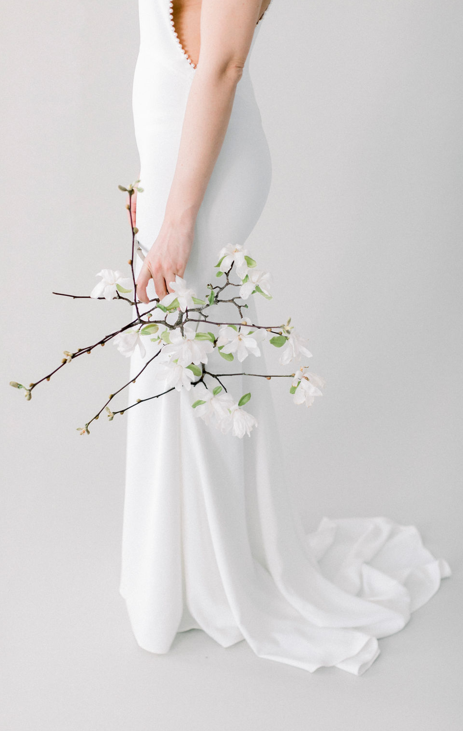 magnolia bouquet mariage