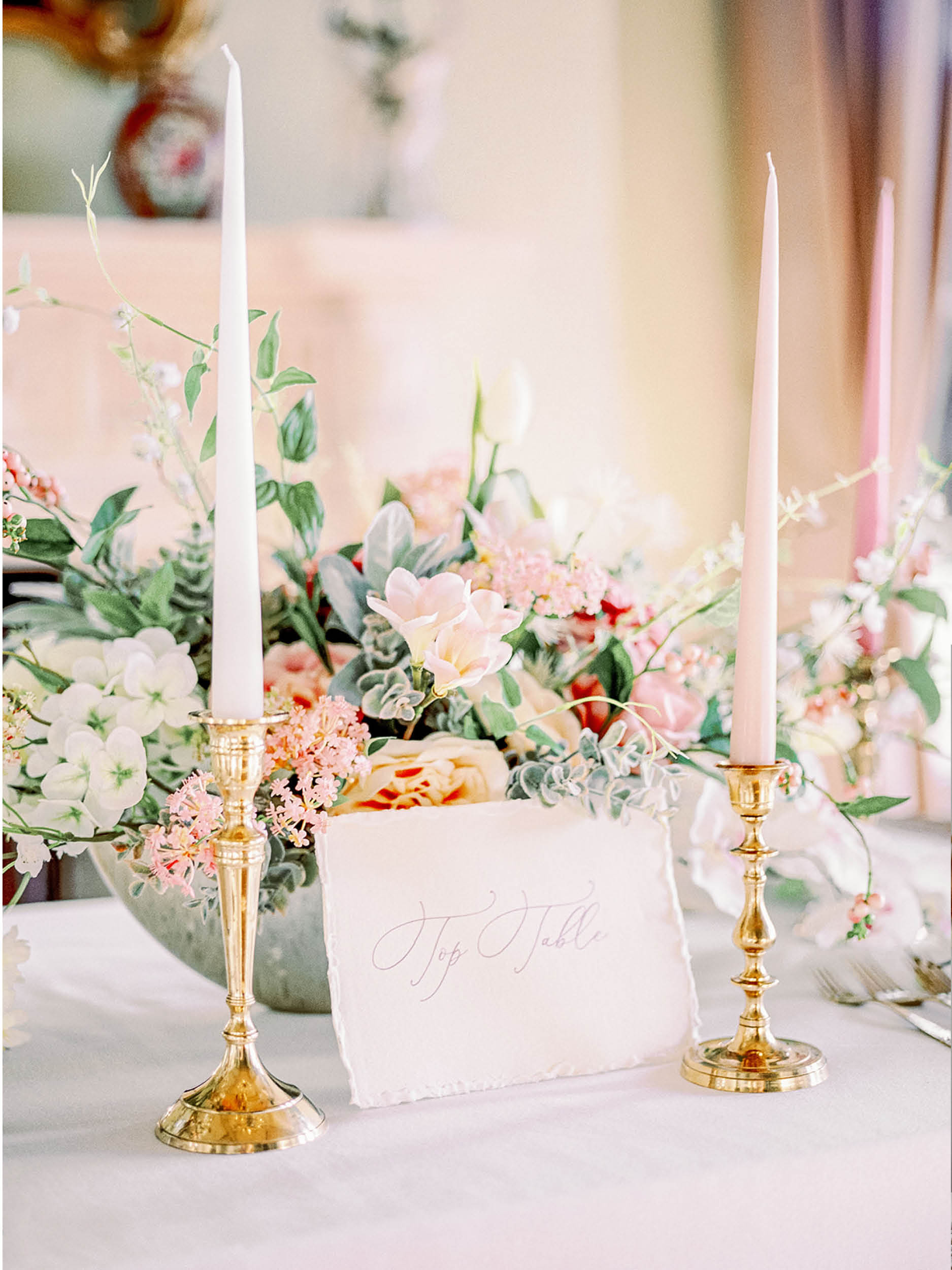 decor table mariage elegant tons pastels